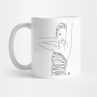 Line Art Lady Mug